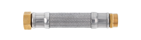 Fabricant flexible chauffage Ø 15mm Femelle 1/2" 15x21 Mâle 3/4" 20x27