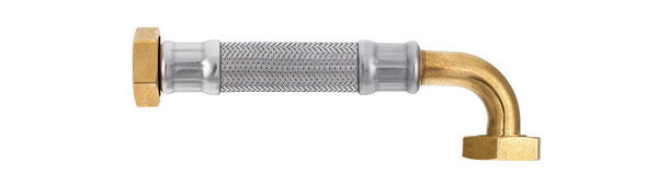 Fabricant flexible chauffage Ø 15mm Femelle Femelle coudé 90° 3/4" 20x27