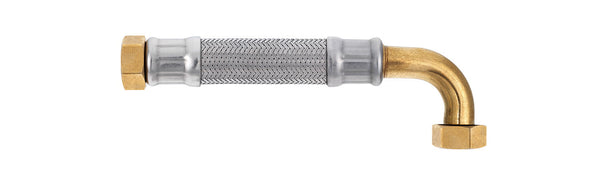 Fabricant flexible chauffage Ø 20mm Femelle Femelle coudé 90° 3/4" 20x27