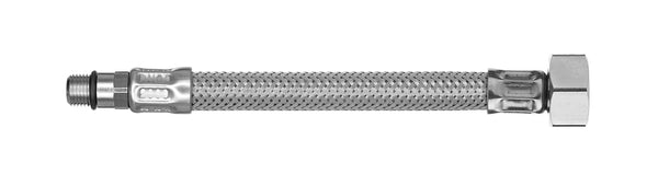 Fabricant flexible robinetterie Ø 8mm Femelle 1/2" 15x21 Mâle court M10X100