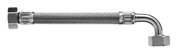 Fabricant flexible sanitaire Ø 12mm Femelle 3/4" Femelle coudé 90° 3/4"